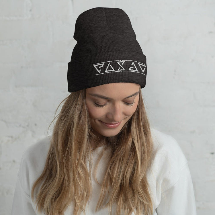 The Witcher Inspired Embroidered Cuffed Beanie - Symbols - Fandom-Made
