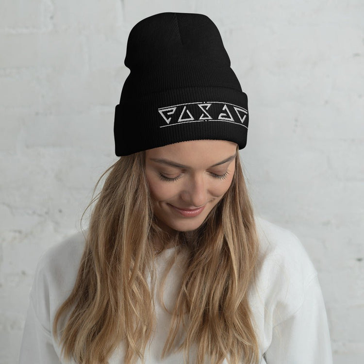 The Witcher Inspired Embroidered Cuffed Beanie - Symbols - Fandom-Made