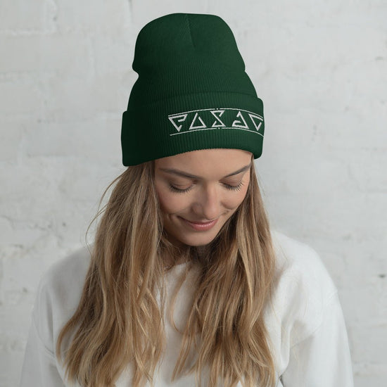 The Witcher Inspired Embroidered Cuffed Beanie - Symbols - Fandom-Made