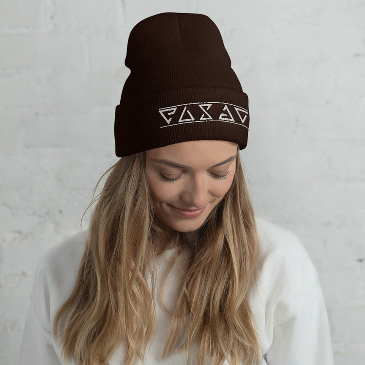 The Witcher Inspired Embroidered Cuffed Beanie - Symbols - Fandom-Made