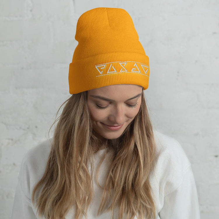 The Witcher Inspired Embroidered Cuffed Beanie - Symbols - Fandom-Made