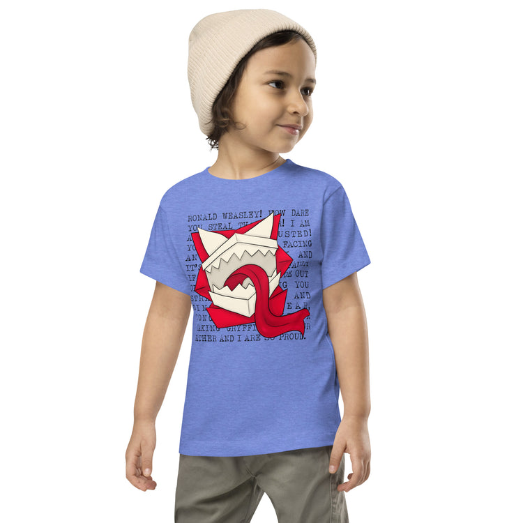 Weasley Howler Toddler Short Sleeve Tee - Fandom-Made
