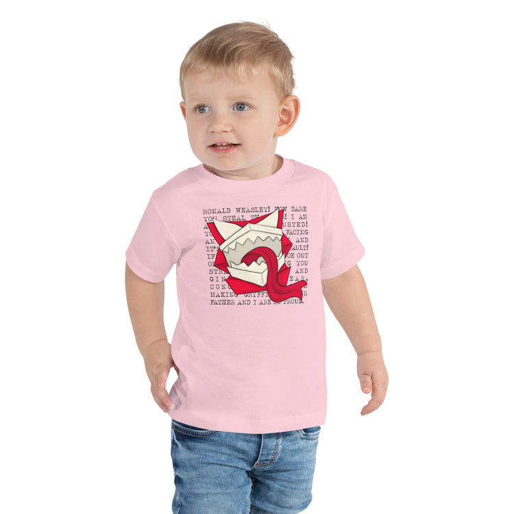 Weasley Howler Toddler Short Sleeve Tee - Fandom-Made