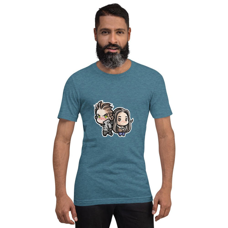 Twilight Inspired Short-Sleeve Unisex T-Shirt With Edward and Bella - Fandom-Made