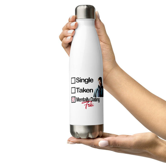 Twilight Inspired Stainless Steel Water Bottle - Mentally Dating Felix - Fandom-Made