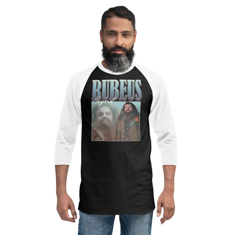 Rubeus Hagrid 3/4 sleeve raglan shirt - Fandom-Made