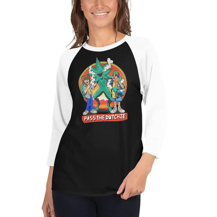 Pass The Dutchie 3/4 sleeve raglan shirt - Fandom-Made