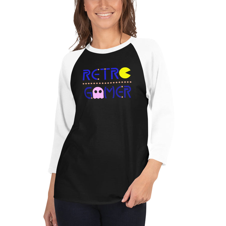 Retro Gamer 3/4 sleeve raglan shirt - Fandom-Made