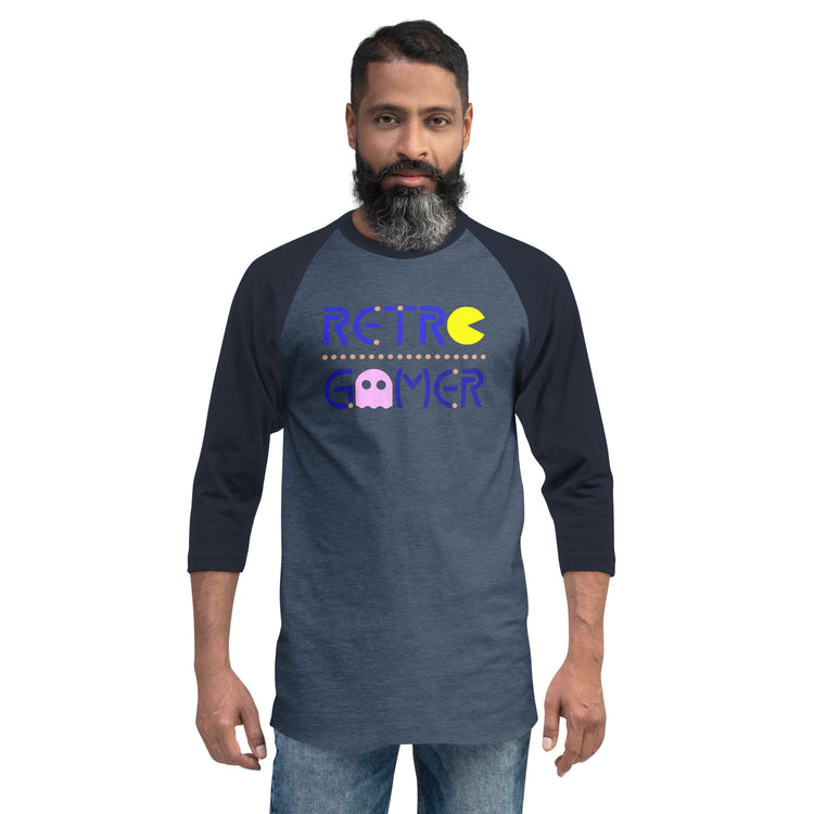 Retro Gamer 3/4 sleeve raglan shirt - Fandom-Made