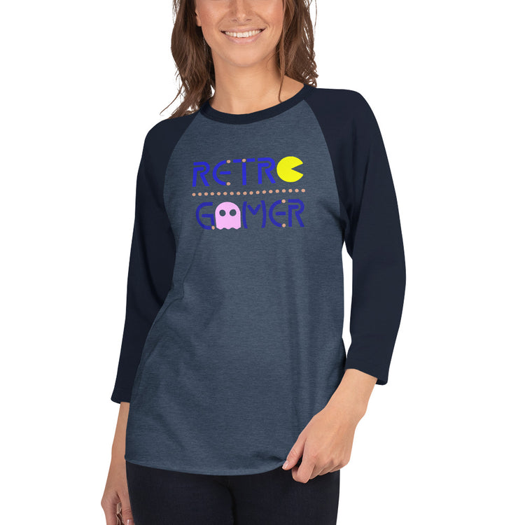 Retro Gamer 3/4 sleeve raglan shirt - Fandom-Made