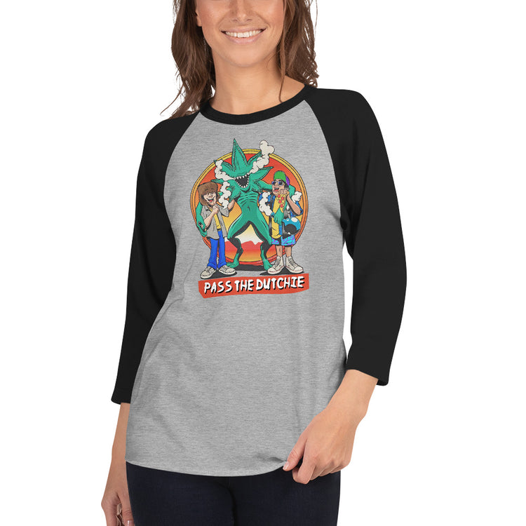 Pass The Dutchie 3/4 sleeve raglan shirt - Fandom-Made