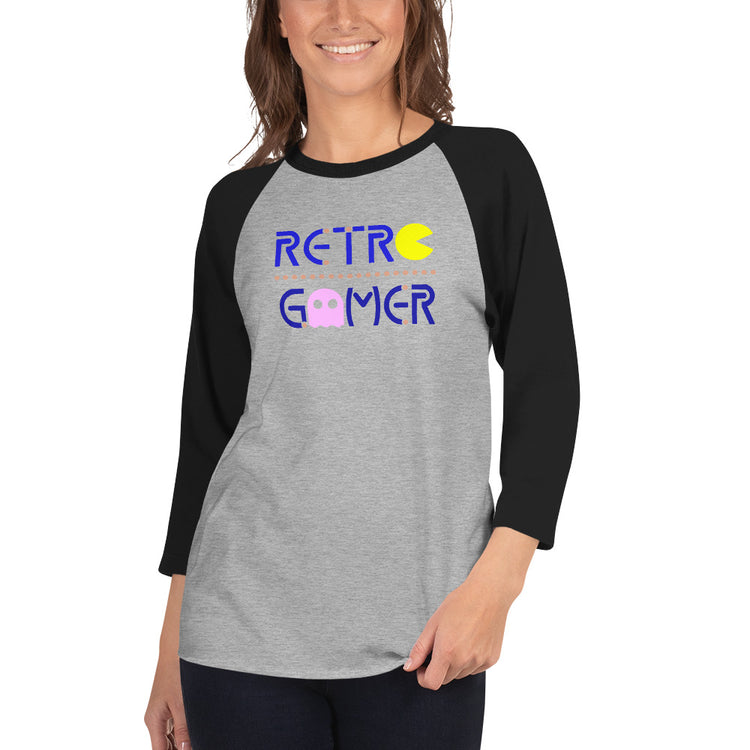 Retro Gamer 3/4 sleeve raglan shirt - Fandom-Made
