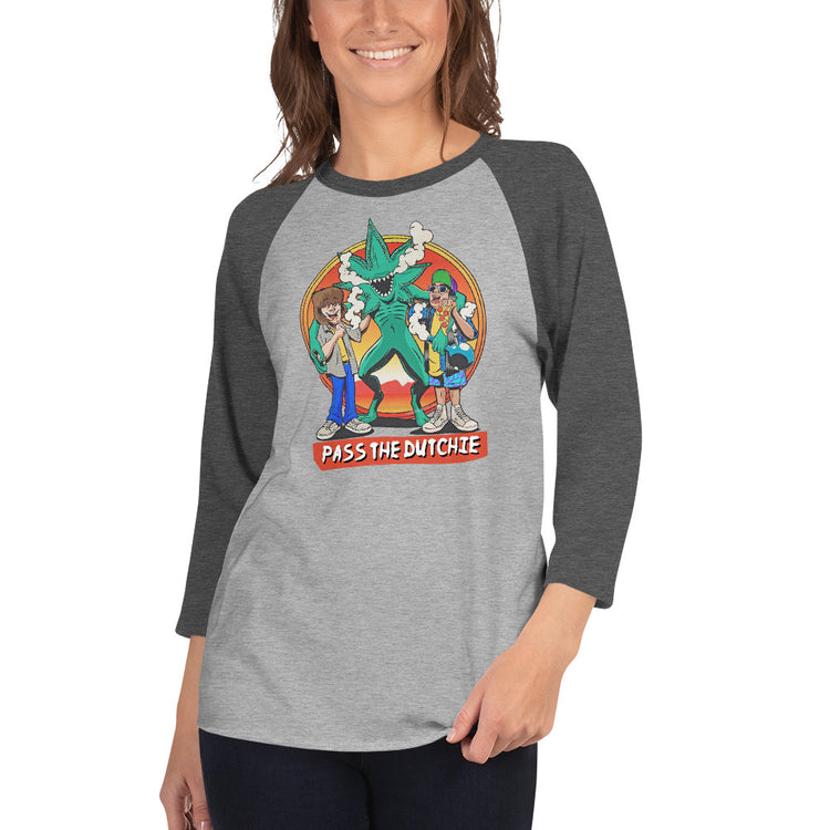 Pass The Dutchie 3/4 sleeve raglan shirt - Fandom-Made