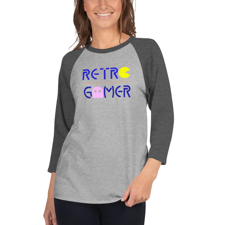 Retro Gamer 3/4 sleeve raglan shirt - Fandom-Made
