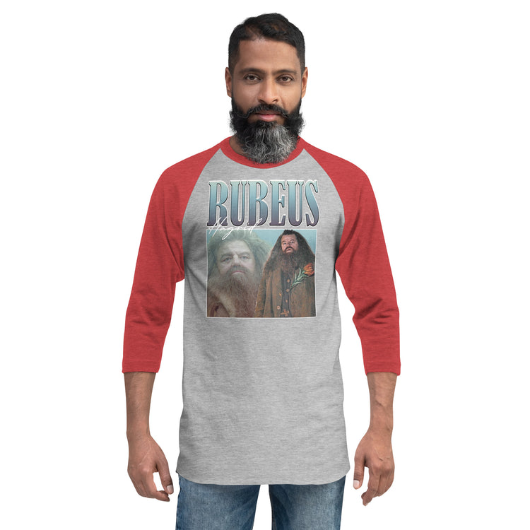 Rubeus Hagrid 3/4 sleeve raglan shirt - Fandom-Made