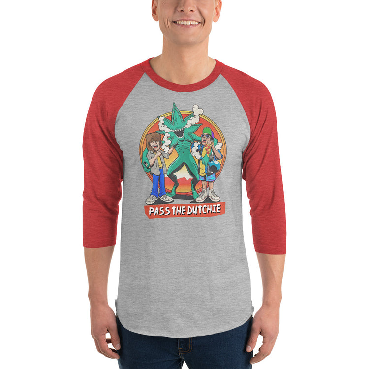 Pass The Dutchie 3/4 sleeve raglan shirt - Fandom-Made