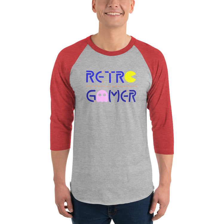 Retro Gamer 3/4 sleeve raglan shirt - Fandom-Made