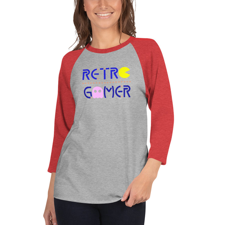 Retro Gamer 3/4 sleeve raglan shirt - Fandom-Made