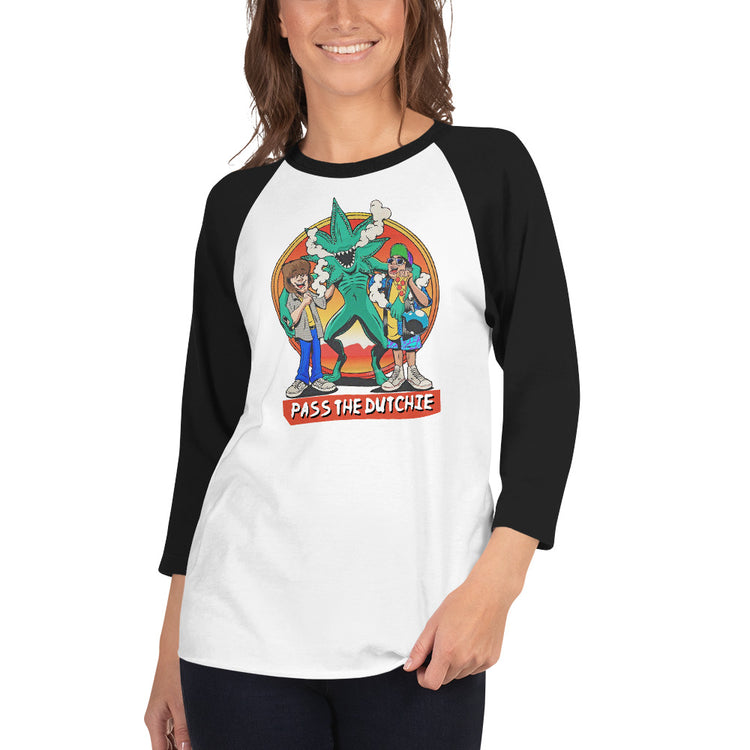 Pass The Dutchie 3/4 sleeve raglan shirt - Fandom-Made