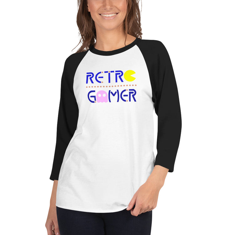 Retro Gamer 3/4 sleeve raglan shirt - Fandom-Made