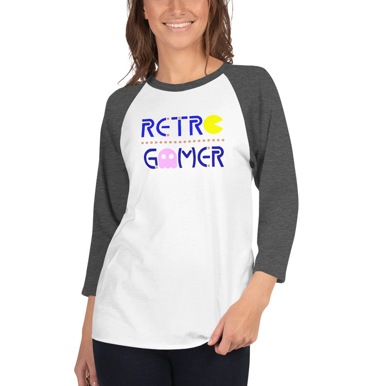 Retro Gamer 3/4 sleeve raglan shirt - Fandom-Made