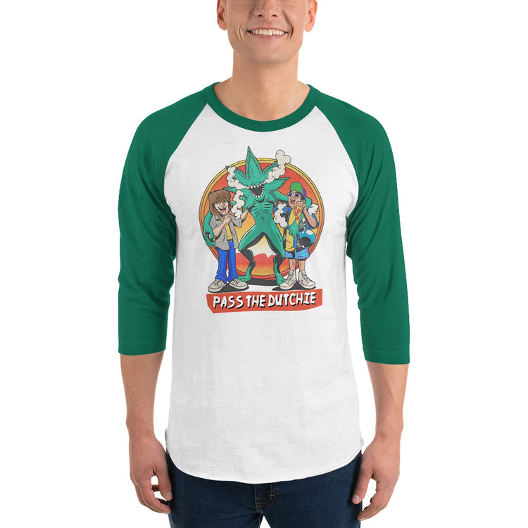 Pass The Dutchie 3/4 sleeve raglan shirt - Fandom-Made