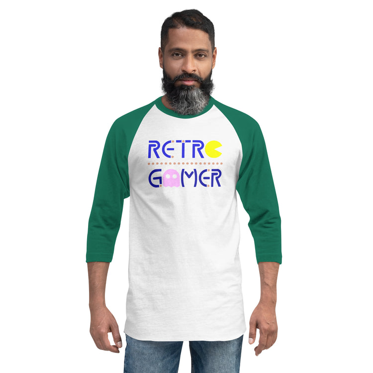 Retro Gamer 3/4 sleeve raglan shirt - Fandom-Made