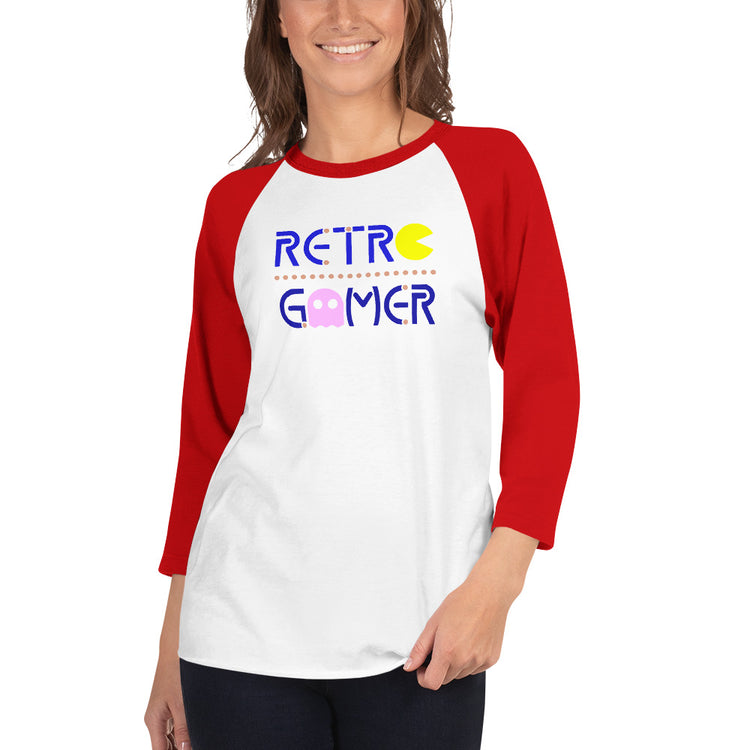Retro Gamer 3/4 sleeve raglan shirt - Fandom-Made