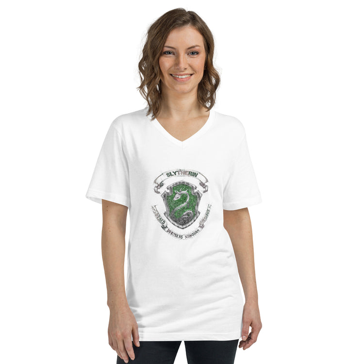 Slytherin Drawing Unisex V-Neck T-Shirt - Fandom-Made