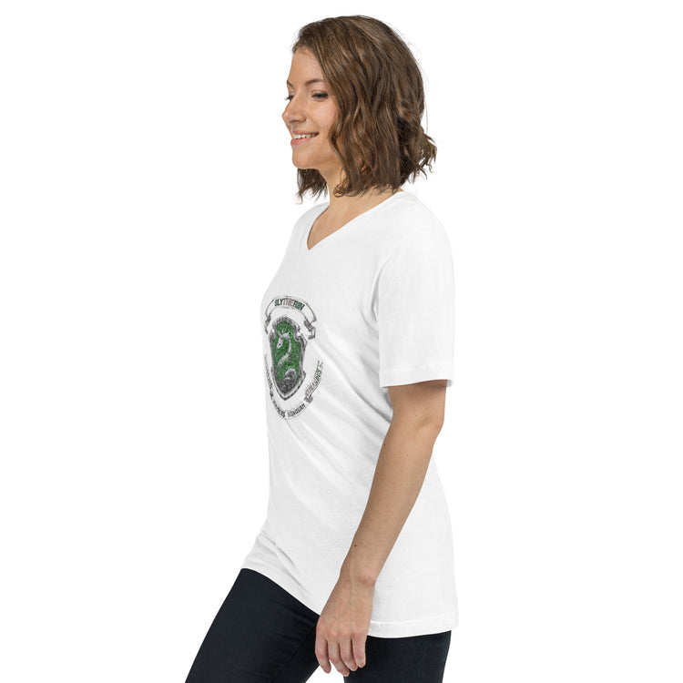 Slytherin Drawing Unisex V-Neck T-Shirt - Fandom-Made