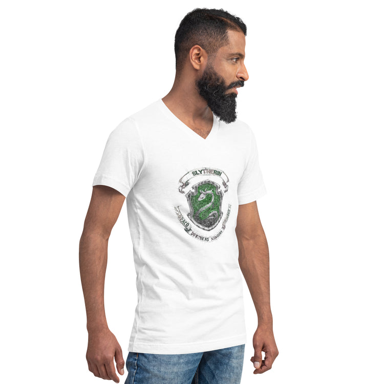 Slytherin Drawing Unisex V-Neck T-Shirt - Fandom-Made