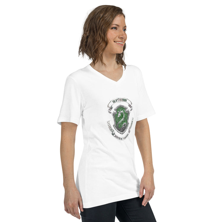 Slytherin Drawing Unisex V-Neck T-Shirt - Fandom-Made