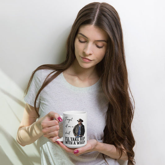 Yellowstone Inspired White glossy mug - Rip - Fandom-Made