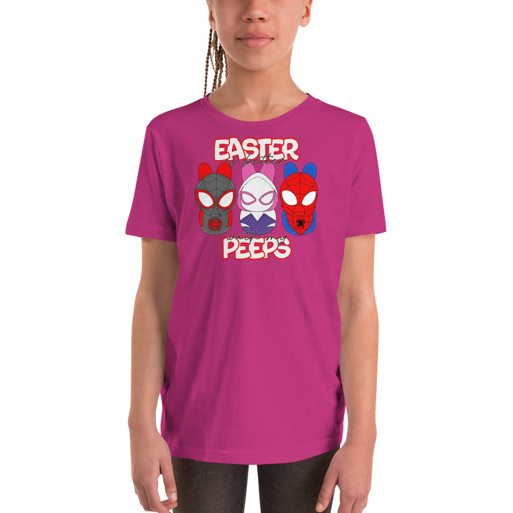 Spidey Peeps Youth Short Sleeve T-Shirt - Fandom-Made