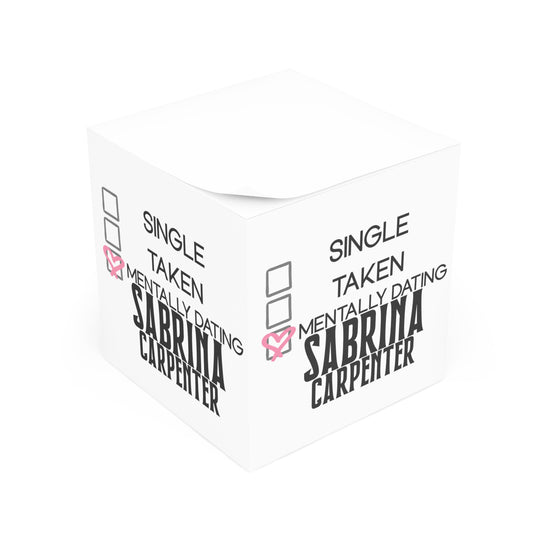 Mentally Dating Sabrina Carpenter Note Cube - Fandom-Made