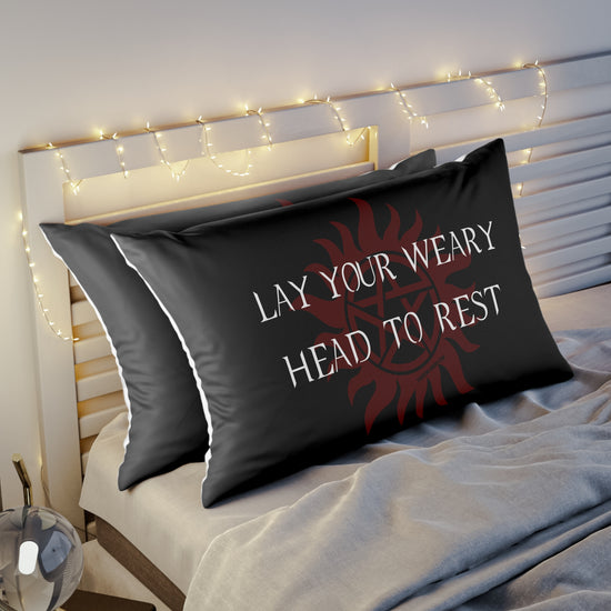 Lay Your Weary Head To Rest Pillow Sham - Fandom-Made