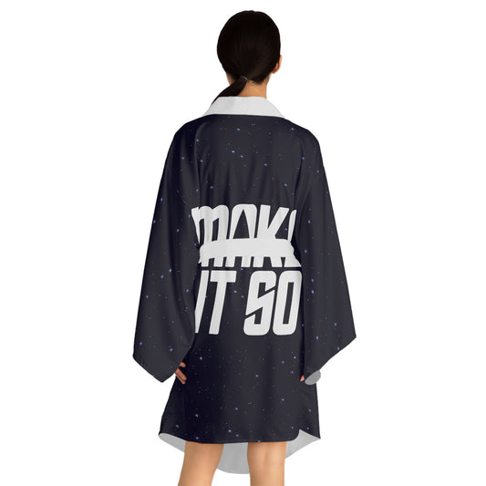 Make It So Long Sleeve Kimono Robe - Fandom-Made