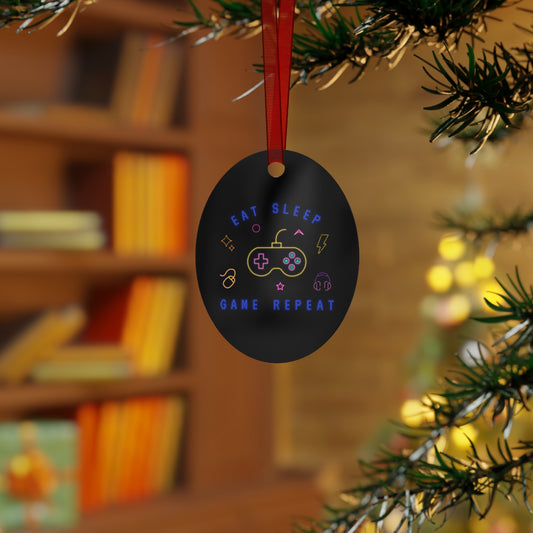 Eat Sleep Game Ornament