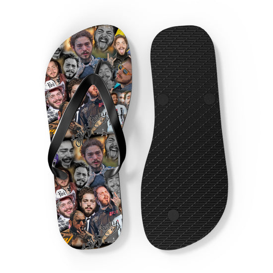 Post Malone All-Over Print Flip Flops - Fandom-Made