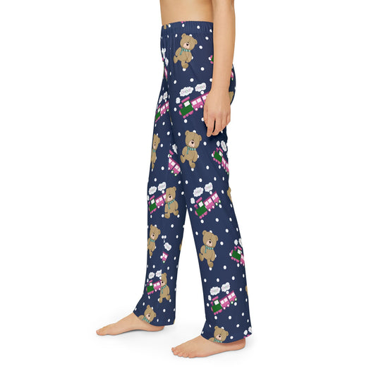 Choo Choos And Teddy Bears Kids Pajama Pants