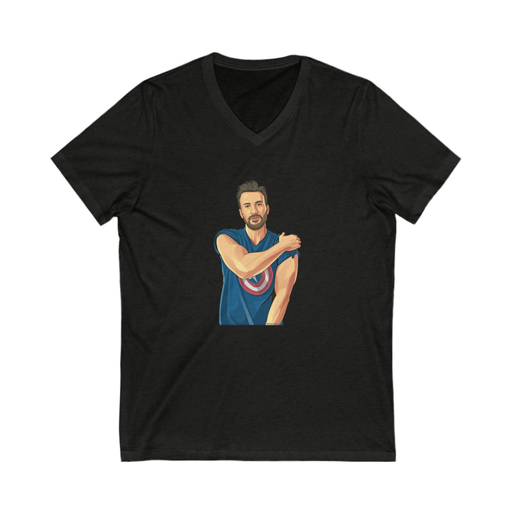 Chris Evans V-Neck T-Shirt - Fandom-Made