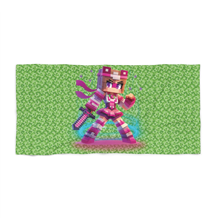 Pixel Princess Beach Towel
