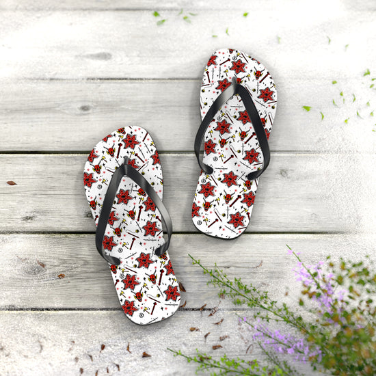 Stranger Things All-Over Print Flip Flops - Fandom-Made