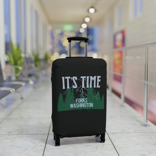 It's Time Luggage Cover - Fandom-Made