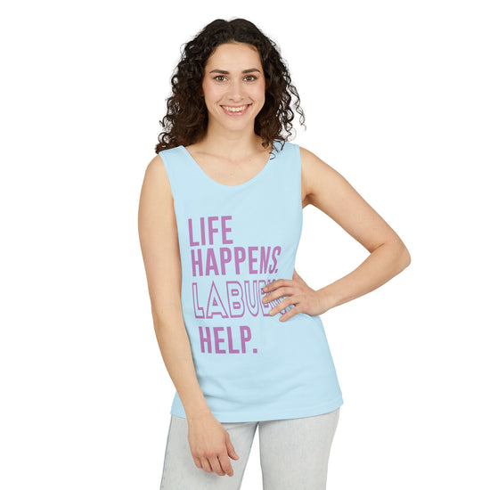 Life Happens Labubu Help Tank Top - Fandom-Made