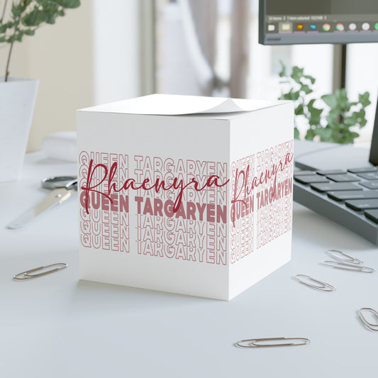 Queen Rhaenyra Note Cube - Fandom-Made