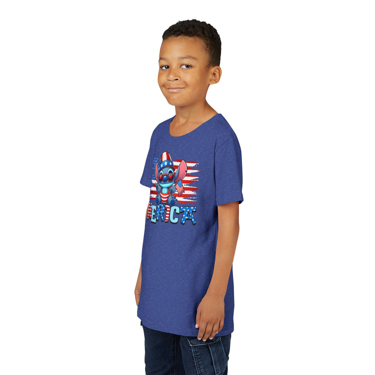 Patriotic Stitch Youth Tee - Fandom-Made