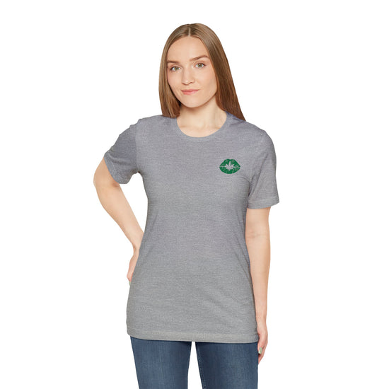 Weed Lips Pocket T-Shirt - Fandom-Made