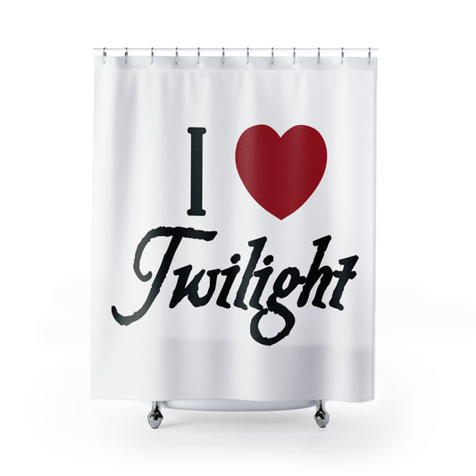 I Love Twilight Shower Curtain - Fandom-Made