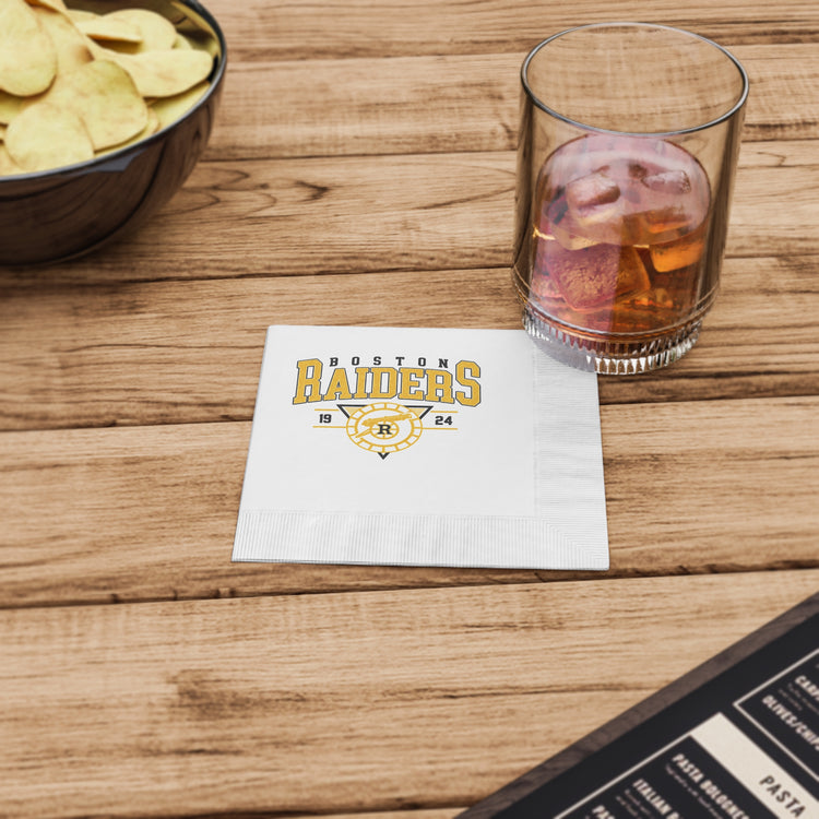 Boston Raiders Paper Napkins - Fandom-Made